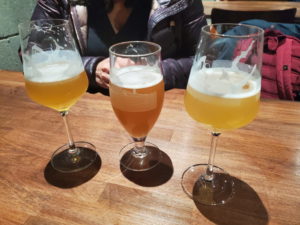 Three farmhouse beers from Fair Isle Brewing in Seattle