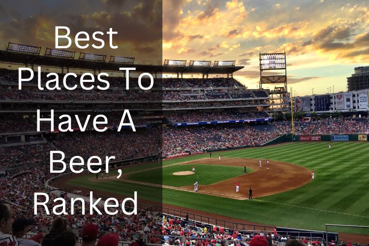 baseball stadium at dusk
