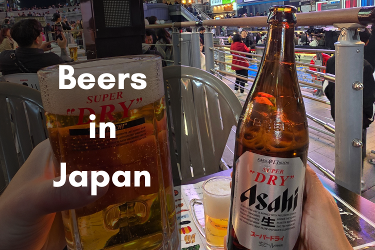 Asahi dry beer in osaka japan