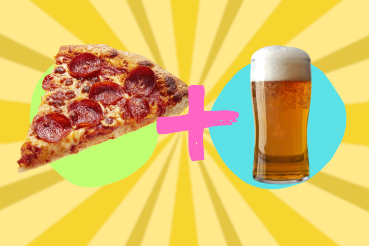 pizza and beer
