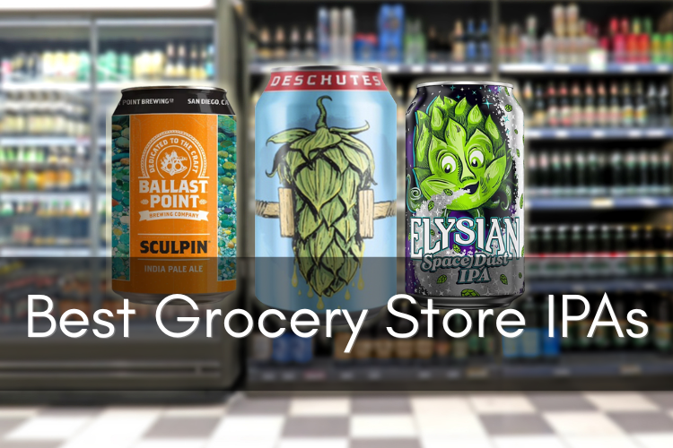 beers in a grocery store