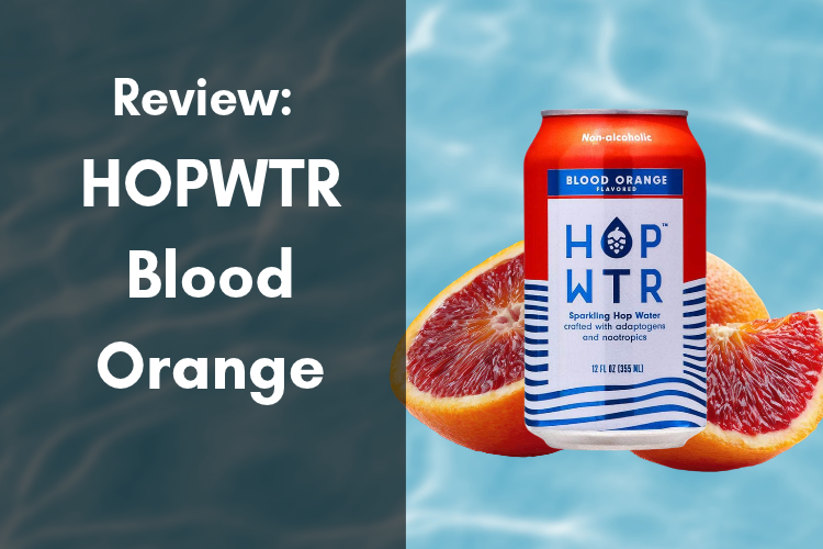 can of hopwtr blood orange non alcoholic seltzer water
